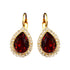 Auskarai "Debesų Lašas (Siam)" su Swarovski™ kristalais
